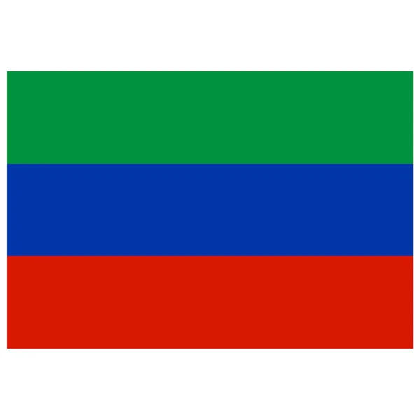 National Flag Dagestan Flat Color Icon — стоковий вектор