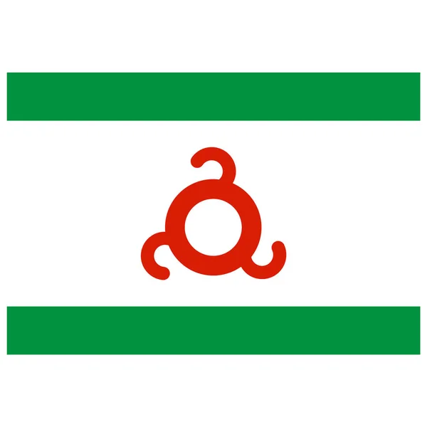 Flaga Narodowa Ingushetia Ikona Koloru Płaskiego — Wektor stockowy
