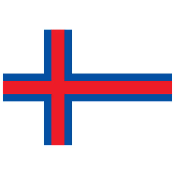 National Flag Faroe Islands Flat Color Icon — стоковий вектор