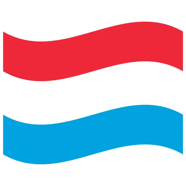 National Flag Luxembourg Flat Color Icon — стоковий вектор