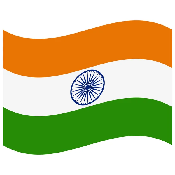 National Flag India Flat Color Icon — стоковий вектор