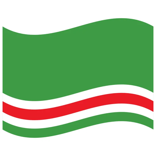 Bandiera Nazionale Ichkeria Icona Colori Piatti — Vettoriale Stock