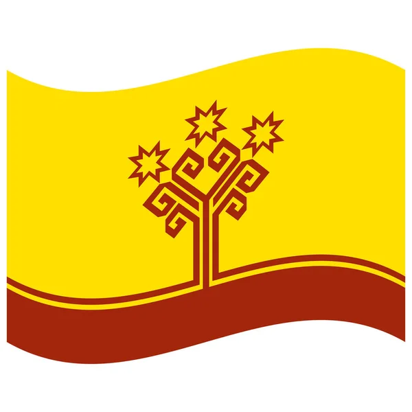 National Flag Chuvashia Flat Color Icon — стоковий вектор