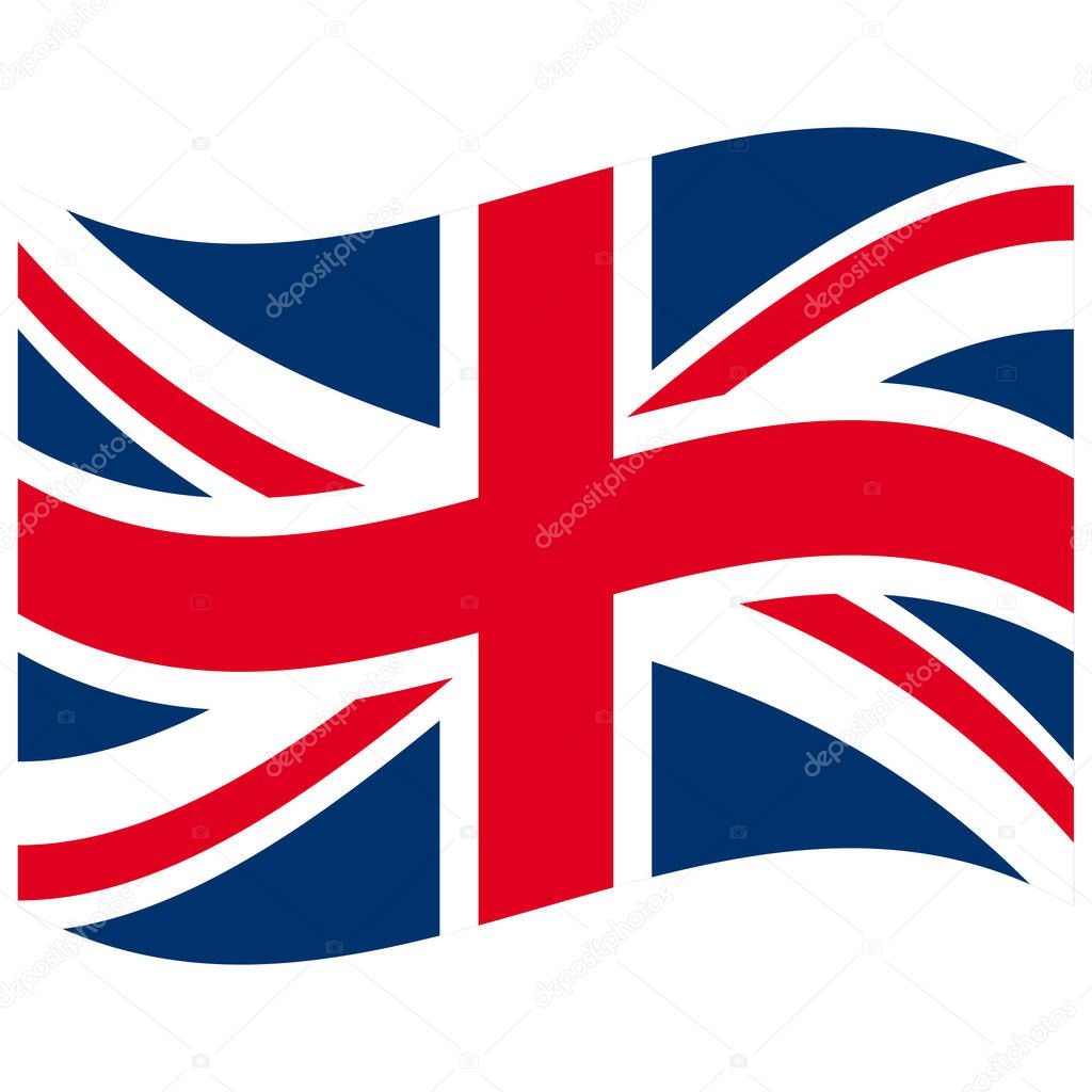 National flag of Great Britain - Flat color icon.