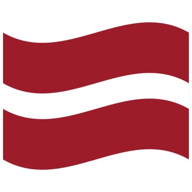 Letonya 'nın Ulusal Bayrağı - Düz Renk simgesi.