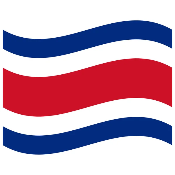 National Flag Costa Rica Flat Color Icon — стоковий вектор