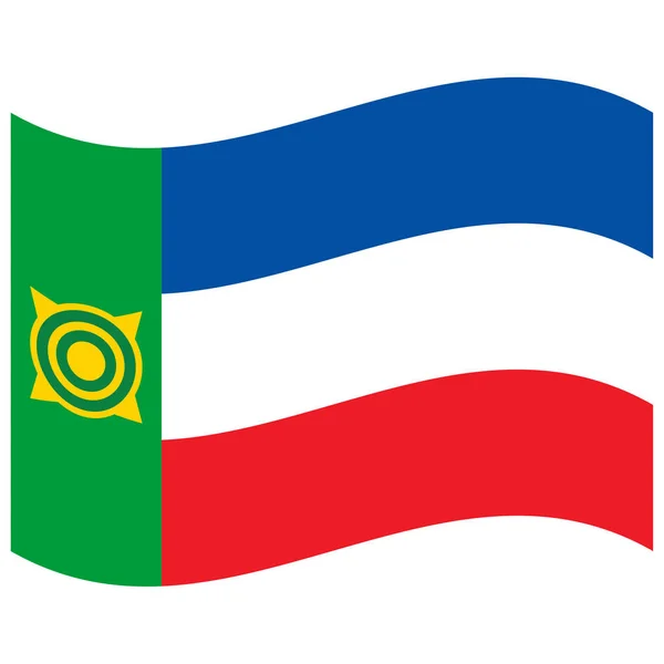 National Flag Khakassia Flat Color Icon — стоковий вектор