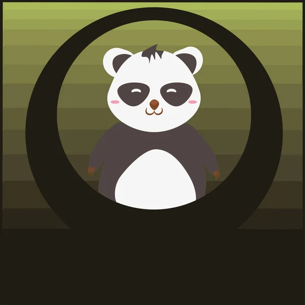 Cute Panda Can Used Children Babies Shirt Design Fashion Graphic — Stock Photo, Image