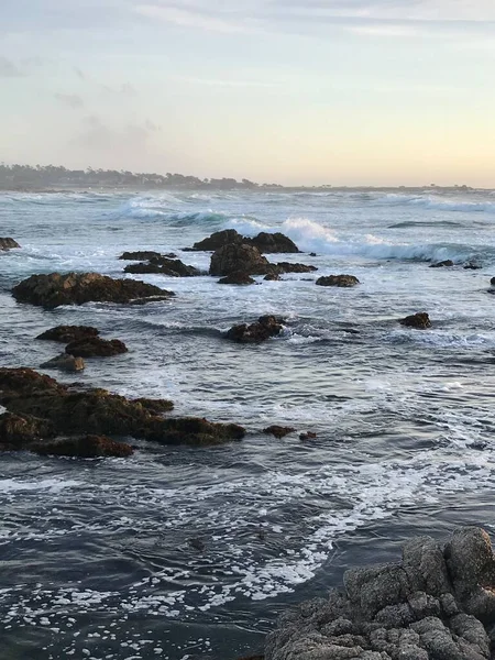 Davenport Tengerparti Naplemente Horizont — Stock Fotó