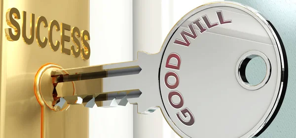 Good Success Pictured Word Good Key Symbolize Good Helps Achieving — Stock Photo, Image