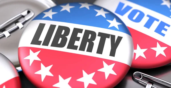 Amerika Özgürlük Seçimler Amerikan Bayrağı Renkleri Özgürlük Kullanma Düğmeleri Olarak — Stok fotoğraf