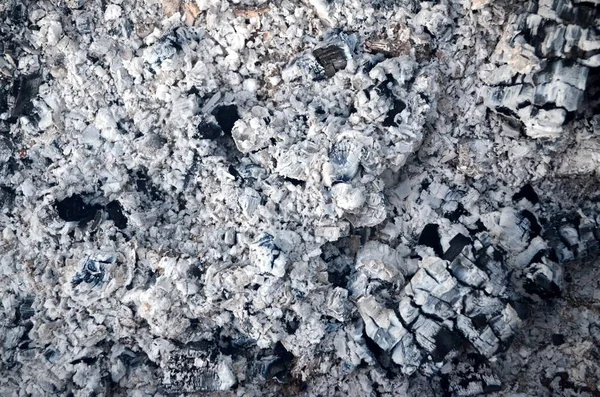 Coals Extinct Fire Natural Gray Background Coal Ash Burnt Fire — Stock Photo, Image