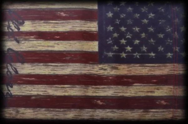 Old American flag vintage background