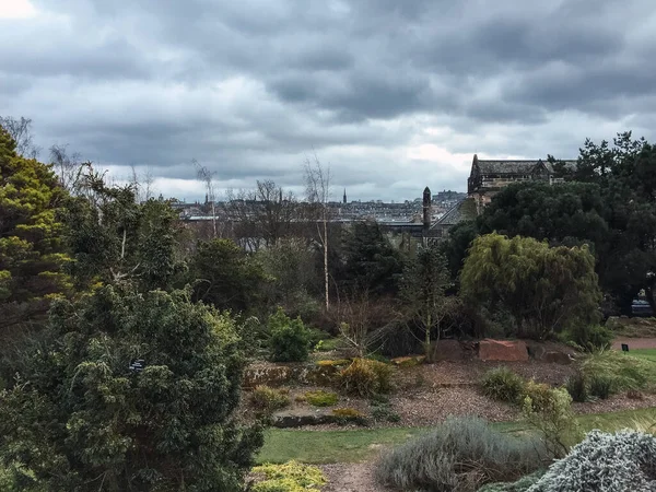 Jardim Botânico Edimburgo Início Primavera Tudo Estava Florescendo Céu Estava — Fotografia de Stock