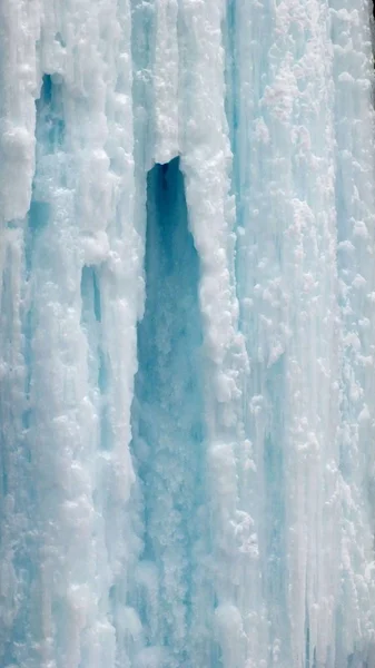 Alberta Canada Janvier 2014 Escalade Sur Glace Dans Canyon Johnston — Photo