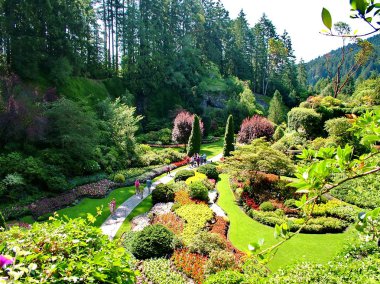 Victoria, British Columbia, Kanada, 25 Haziran 2012; Victoria, BC 'deki Lovely Butchart Gardens.