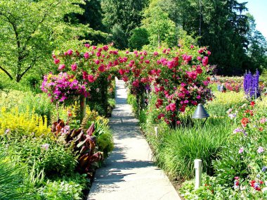 Victoria, British Columbia, Kanada, 25 Haziran 2012; Victoria, BC 'deki Lovely Butchart Gardens.