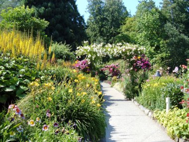 Victoria, British Columbia, Kanada, 25 Haziran 2012; Victoria, BC 'deki Lovely Butchart Gardens.