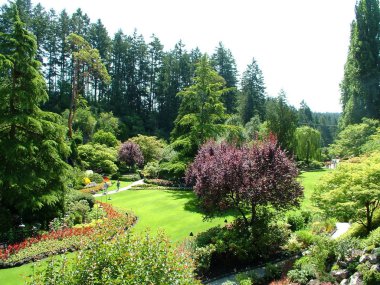 Victoria, British Columbia, Kanada, 25 Haziran 2012; Victoria, BC 'deki Lovely Butchart Gardens.