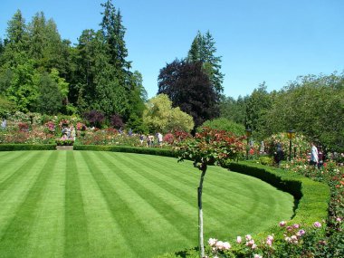 Victoria, British Columbia, Kanada, 25 Haziran 2012; Victoria, BC 'deki Lovely Butchart Gardens.