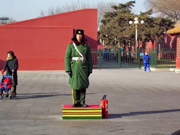 Beijing China January 2005 Honor Guard Forbidden City Beijing China — Stock Photo, Image