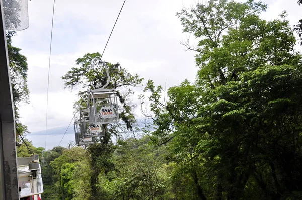 Arenal Costa Rica Março 2018 Sky Tram Com Turistas Bordo — Fotografia de Stock