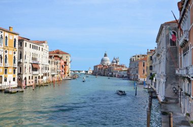 Venedik - Büyük Kanal ve Bazilika Santa Maria della Selam