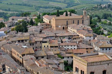 San Gimignano İtalya 'nın Toskana şehrinde bir ortaçağ kasabası. 