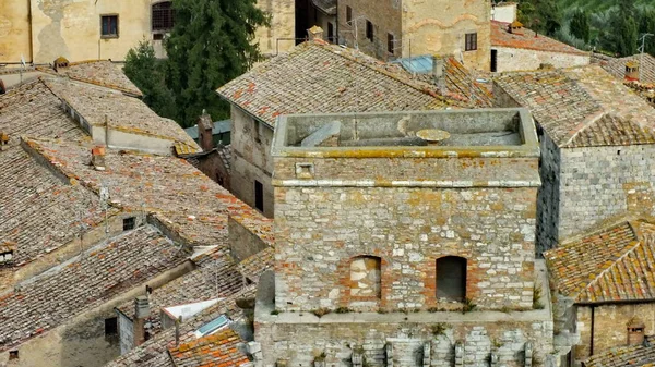 Крыши Старом Стиле Черепица Италии — стоковое фото