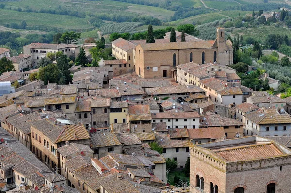 San Gimignano Uma Cidade Medieval Toscana Itália — Fotografia de Stock