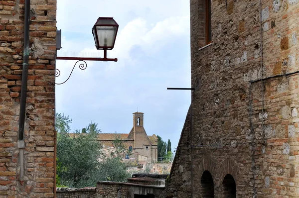 San Gimignano Egy Középkori Város Toszkánában Olaszországban — Stock Fotó