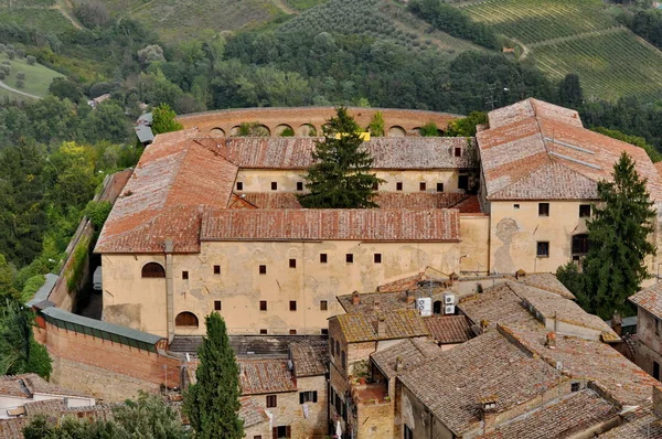 San Gimignano Średniowieczne Miasto Toskanii Włochy — Zdjęcie stockowe