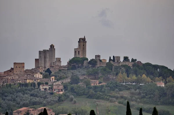 San Gimignano Uma Cidade Medieval Toscana Itália — Fotografia de Stock