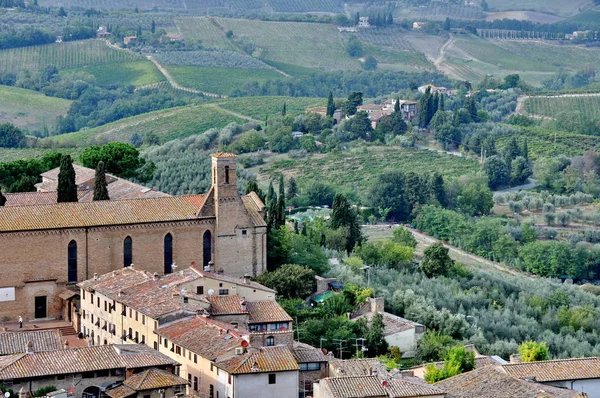 San Gimignano Medeltida Stad Toscana Italien — Stockfoto