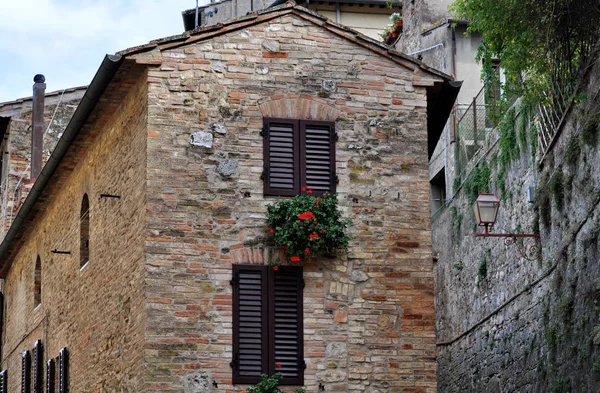 Сан Джиминьяно Средневековый Город Тоскане Италия — стоковое фото