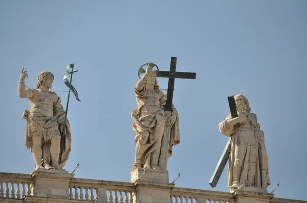 Vatican Cité Vatican Italie Septembre 2015 Statues Sculptées Par Michel — Photo