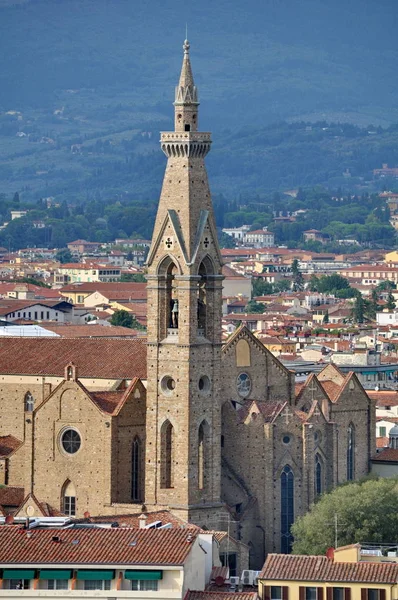 Bazilica Santa Croce Piazza Santa Croce Din Florența Italia — Fotografie, imagine de stoc