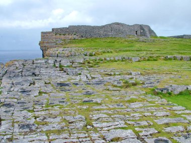 Dun Aonghasa Kalesi, Inishmore Adası, İrlanda.