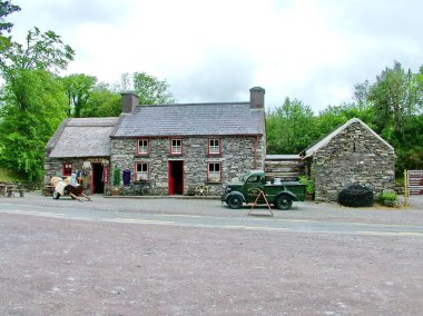 County Kerry, Ireland, May 31, 2012: Molly Gallivans enchanting cottage, in County Kerry, is over 200 years old and is open to the public for visits.