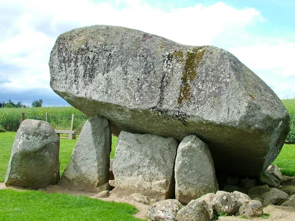 Brownshill Dolmen Megalithic Portal Tomb County Carlow Irlanda — Fotografia de Stock