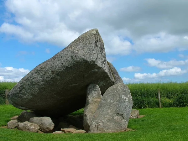 Brownshill Dolmen Megalithic Portal Tomb County Carlow Irlanda — Fotografia de Stock