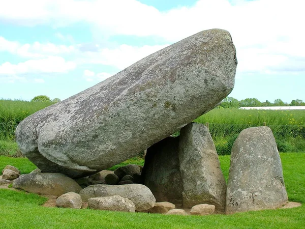 Brownshill Dolmen Megalithic Portal Tomb County Carlow Irlanda — Fotografia de Stock