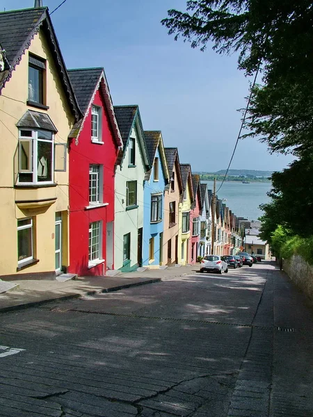 Casas Coloridas Cork Irlanda — Fotografia de Stock