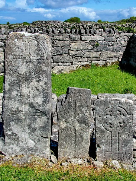 Siete Iglesias Inishmore Isla Aran Irlanda — Foto de Stock