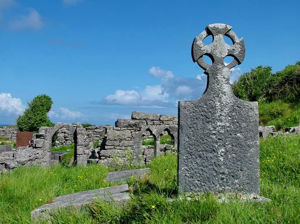 Sedm Kostelů Inishmore Aran Island Irsko — Stock fotografie