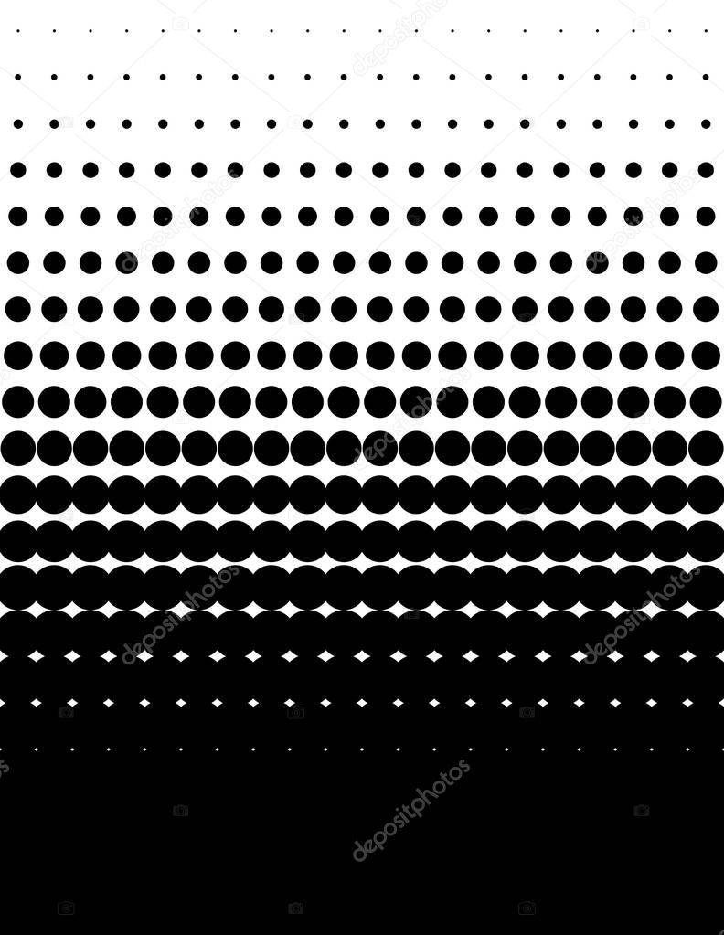 Black and white Background with gradient dots