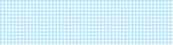 Classic Tablecloth Banner Checkered Light Blue White — Stock Photo, Image