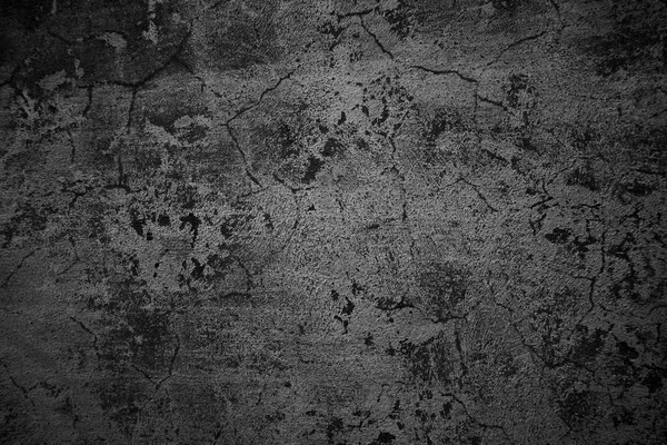 非常に汚れた古いブラック コンクリート背景テクスチャ — ストック写真