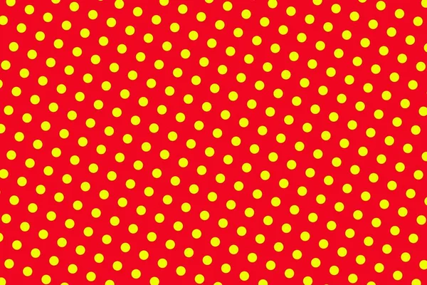 Czerwony Żółtym Tle Brązowe Kropki — Zdjęcie stockowe