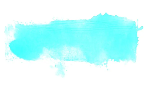 Wide Light Blue Isolated Watercolor Texture — Stock Photo, Image